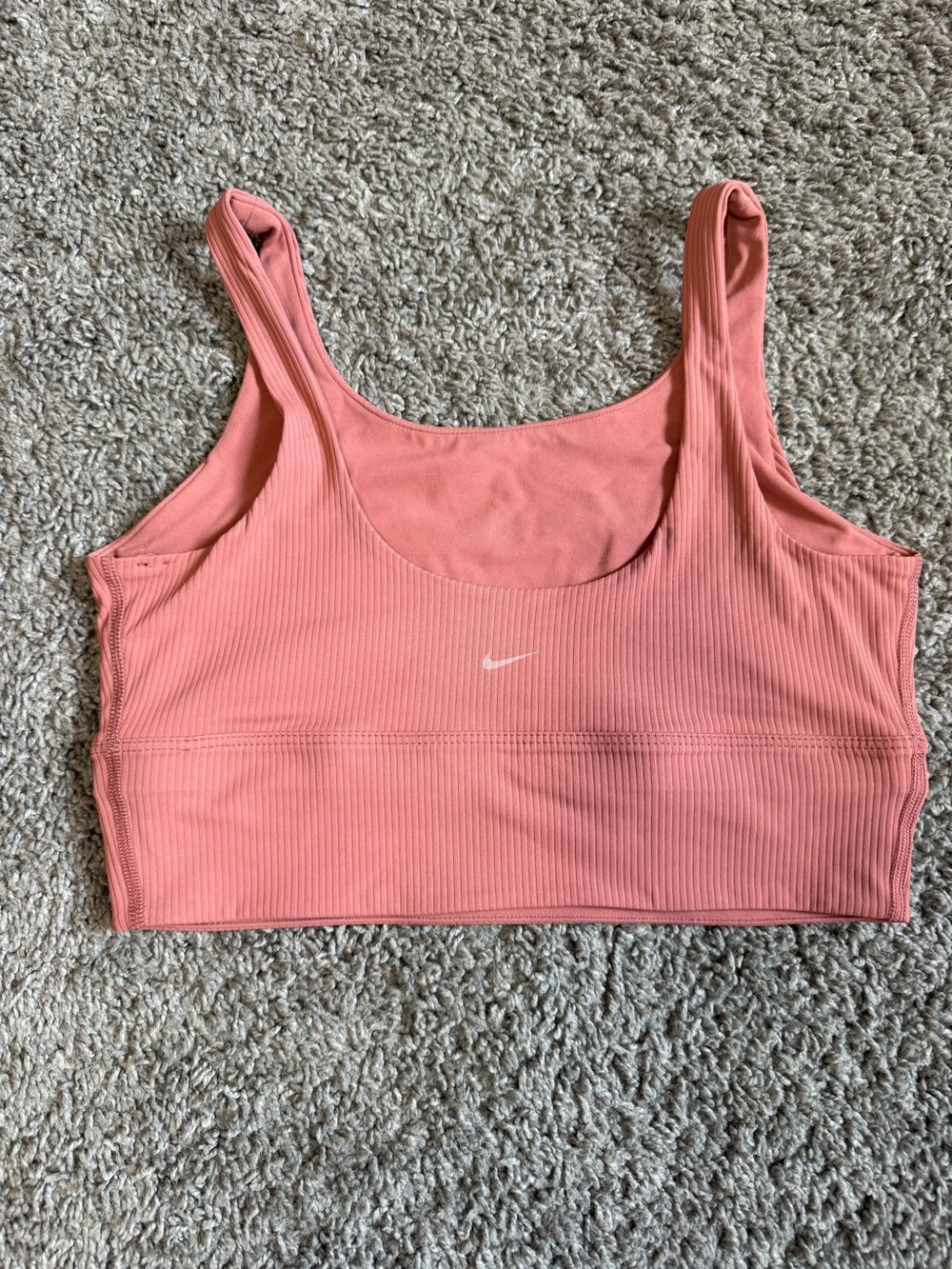 Nike Pink Ribbed Sports Bra (this is the back)